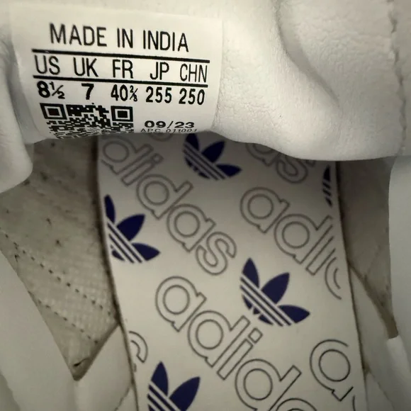 Adidas White and purple Samba Sneakers OG size 8 1/2 - Picture 8 of 12